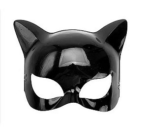 Máscara plástica mulher gato