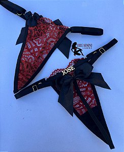 Calcinha personalizada sexy fio| laço - Terra