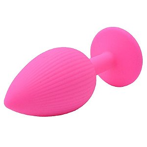 Plug Anal em Silicone - Pink