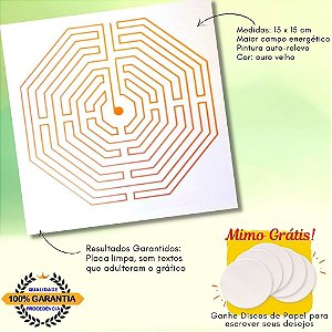 Placa Labirinto D'Amiens - Em PVC