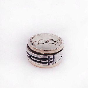 Anel Atlante Original Prata banho Ouro Giratório