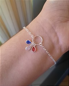 PULSEIRA PINGENTE 3 GOTAS COLOR