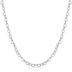 COLAR DE ELOS EM FORMATO DE CORAÇÕES