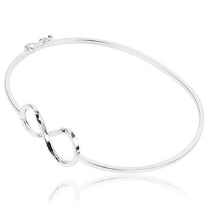 BRACELETE SÍMBOLO DO INFINITO DE PRATA 925