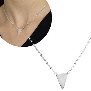 Colar Triângulo - Prata 925