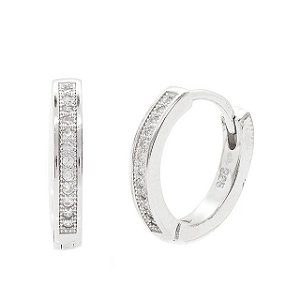 ARGOLA DE PRATA COM ZIRCÔNIAS 15,5mm x 3mm