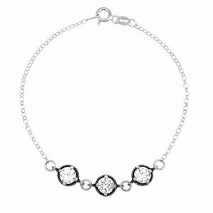 Pulseira Ponto de Luz - Prata 925