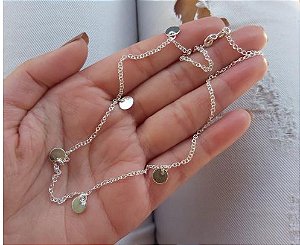 CHOKER MEDALHINHAS PRATA