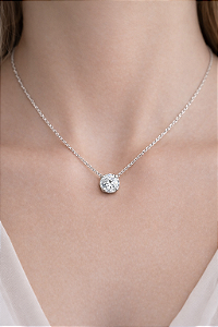 COLAR DE PRATA PONTO DE LUZ