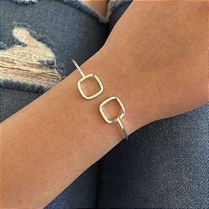 BRACELETE QUADRADO PRATA 925