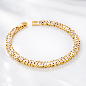 Pulseira Riviera - Banhado Ouro 18k