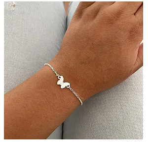 PULSEIRA BORBOLETA PRATA 925