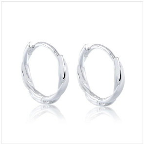 ARGOLINHA TORCIDA PRATA