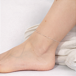 Tornozeleira Veneziana - Prata 925