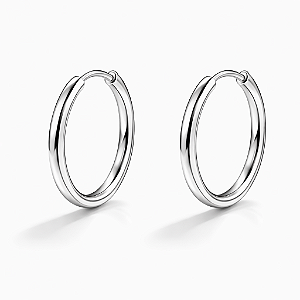 Argola Lisa (2cm) - Prata 925