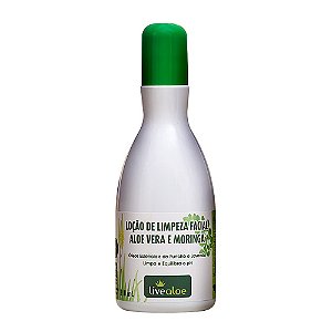 Loção De Limpeza Facial Natural c/ Babosa E Moringa | Livealoe