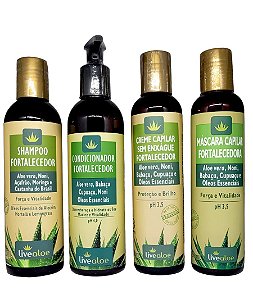 Kit Fortalecedor de Cabelos (4 Produtos) | Livealoe