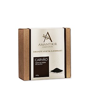 Sabonete Vegetal Carvao Ativado e Própolis 100g | Amantikir