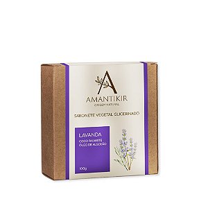 Sabonete Glicerinado Vegetal Lavanda 100g | Amantikir