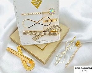 Kit Presilha Laço Strass