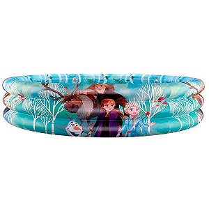 Piscina Inflável Infantil Criança Redonda Grande Frozen 130L