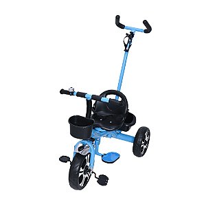 Triciclo Infantil Motoca Velotrol Cesto Buzina Apoiador Cor