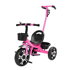 Triciclo Infantil Motoca Velotrol Cesto Buzina Apoiador Cor