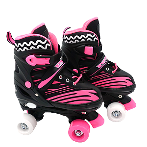 Patins Infantil 4 Rodas Quad Menino Menina Ajustável