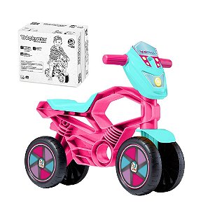 Totokross Infantil Rosa Menina 4 Rodas Equilibrio
