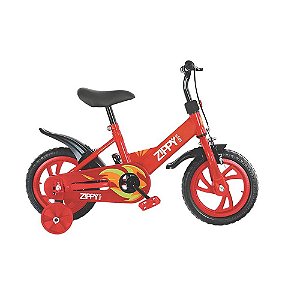 Bike Infantil Aro 12 Vermelho Rodinhas Apoio Menino Menina