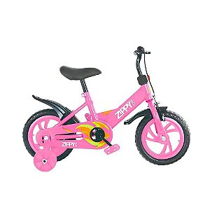 Bike Infantil Aro 12 Rosa Rodinhas Equilíbrio Menino Menina