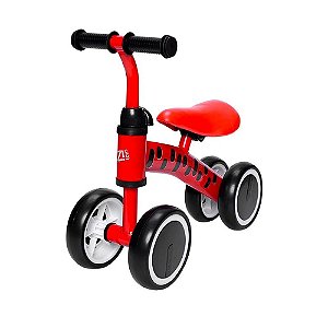 Andador Bebê Treina Equilíbrio Vermelho Menino Menina