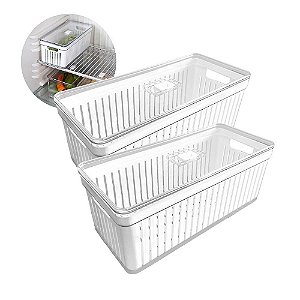 Organizadores Clear Fresh 6,8l Geladeira Frutas Legumes