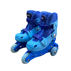 Patins Tri Line Kt19ap Azul – Kit Completo 30-33