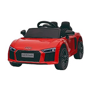 Carro Elétrico Infantil Audi R8 12v Controle Remoto Vermelho