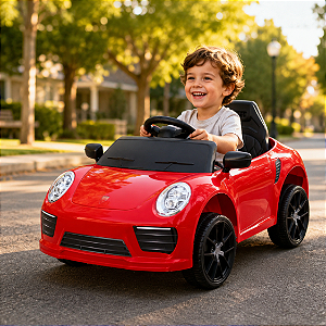 Carro Elétrico Infantil Compact 6V Zippy Toys Vermelho