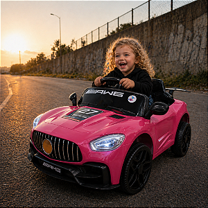 Carro Elétrico Infantil 6v Sportive Rosa Controle Remoto
