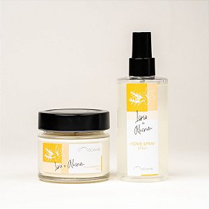 Kit Vela e Home Spray Lírio & Alecrim OCA92