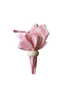Guardanapo Xadrez Rosa
