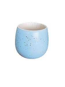 vaso cerâmica azul claro 8,5X10cm