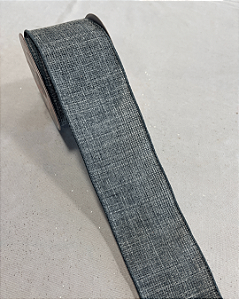 Fita aramada cinza 6,3cm x 9,14m