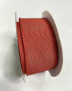 Fita natal vermelha 3,8cmx9,14m FT1910