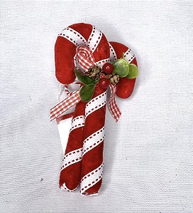 Bengala natal pendurar vermelho