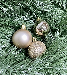 BOLA NATAL C/12 UND CHAMPANHE 4CM