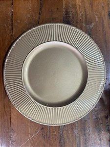 Sousplat dourado