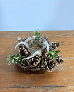 PORTA VELA NATAL 17CM