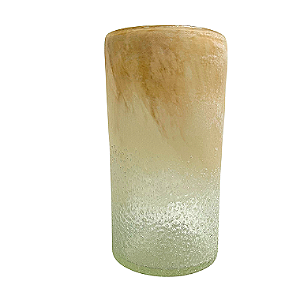 VASO DECOR VIDRO (BEGE) 30cm 15d