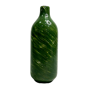 VASO DECOR VIDRO VERDE 36,5cm