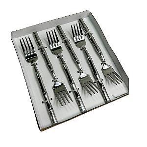 CONJUNTO GARFO SOBREMESA PRATA