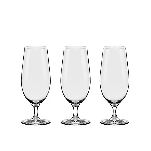 JOGO C/ 06 TACAS DE CRISTAL P/ CERVEJA 460ML